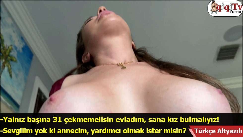 Aptal Kocası Balık Etli Ateşli Kadını Tatmin Etmeyince Kalın Sikli Üvey Oğullarıyla Boşaldı